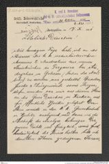 k.k. naturhistorisches Hofmuseum, Intendanzakten 1885-1896 (Hauer), Aktenzahl Z.621/1891, Seite 1